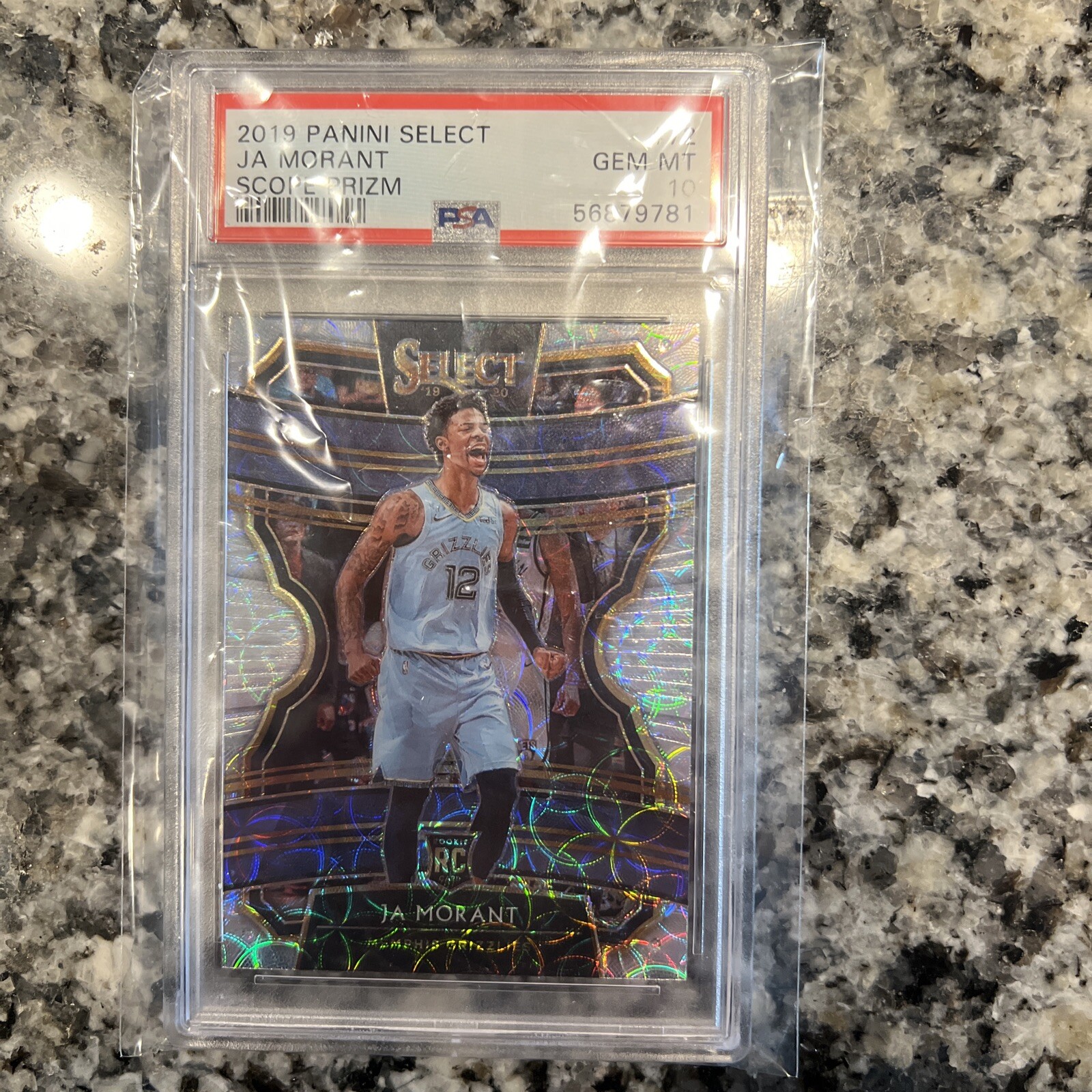 Ja Morant 2019 Panini Select Scope Prizm Rookie RC #72 PSA 10 GEM MINT