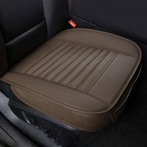 Auto Atmungsaktiv PU Leder Vordersitzbezug Auflage Stuhlkissen Universal Matte Auto - Bild 17 von 19