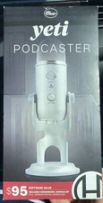 Blue Yeti Premium USB Microphone Music Streaming Silver Podcast Mic