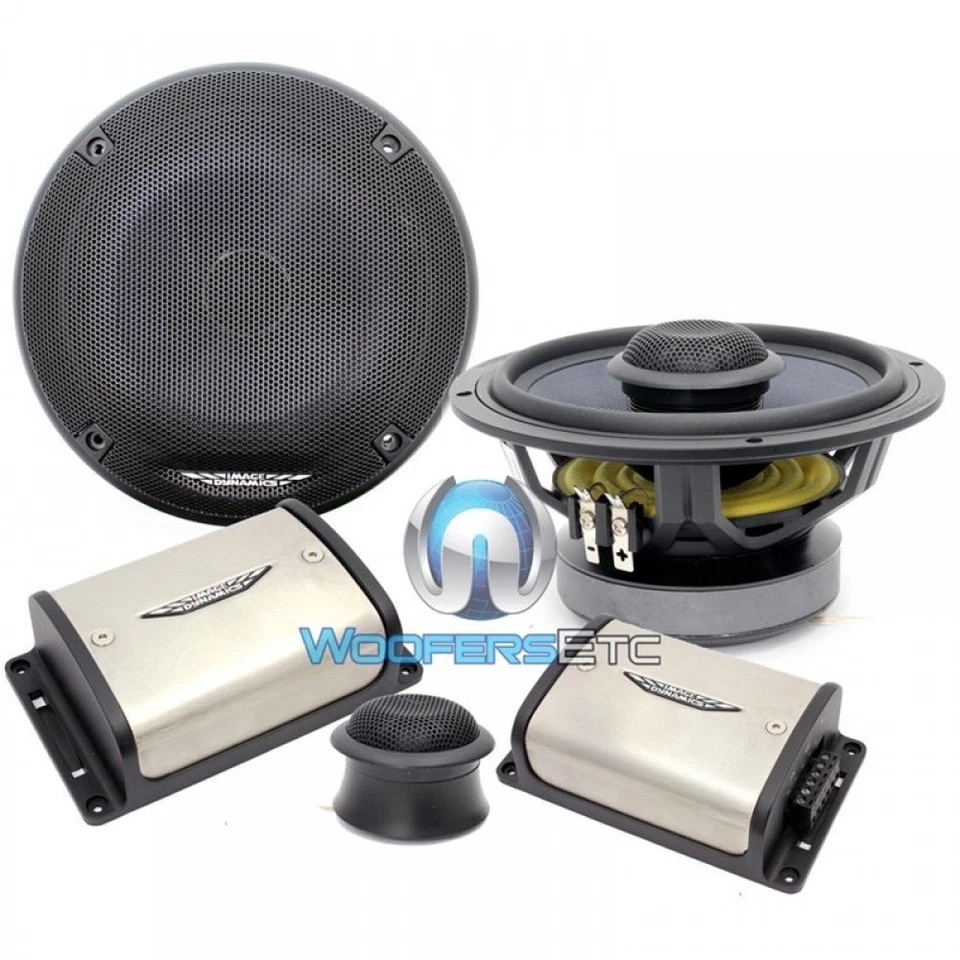 IMAGE DYNAMICS CXS64-V2 6.5" 4-OHM COMPONENT SPEAKERS SILK TWEETERS CROSSOVERS  - Image 2 of 4