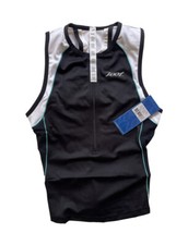 women's XS Zoot Ultra Tri Tank Cycling Tri Triathon swim bike run black white