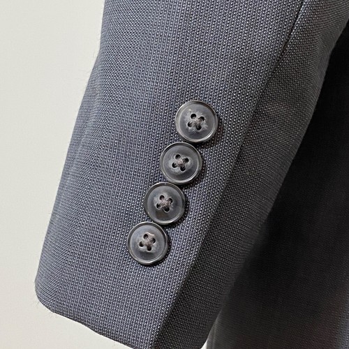 Calvin Klein Blazer 36R Charcoal Gray Speckled Wool 2B Double Vented Jacket NWOT - Picture 10 of 17