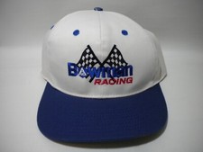 Vintage Bowman Racing Snapback Hat Cap Checkered Flag FREE SHIPPING
