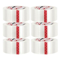 Klebeband 6 Rollen Je 100M 48Mm Transparent Packband Packetband Verpackungsband