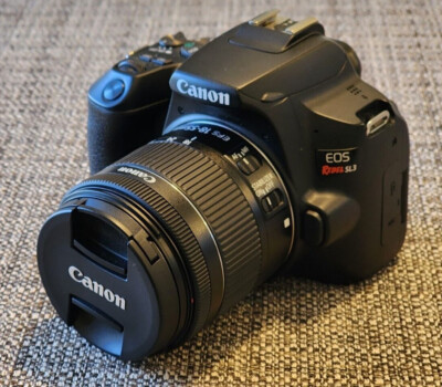 Canon EOS Rebel SL3 250D 24.1MP DSLR 4K Black (EF-S 18-55mm f/4-5.6 IS STM Lens)