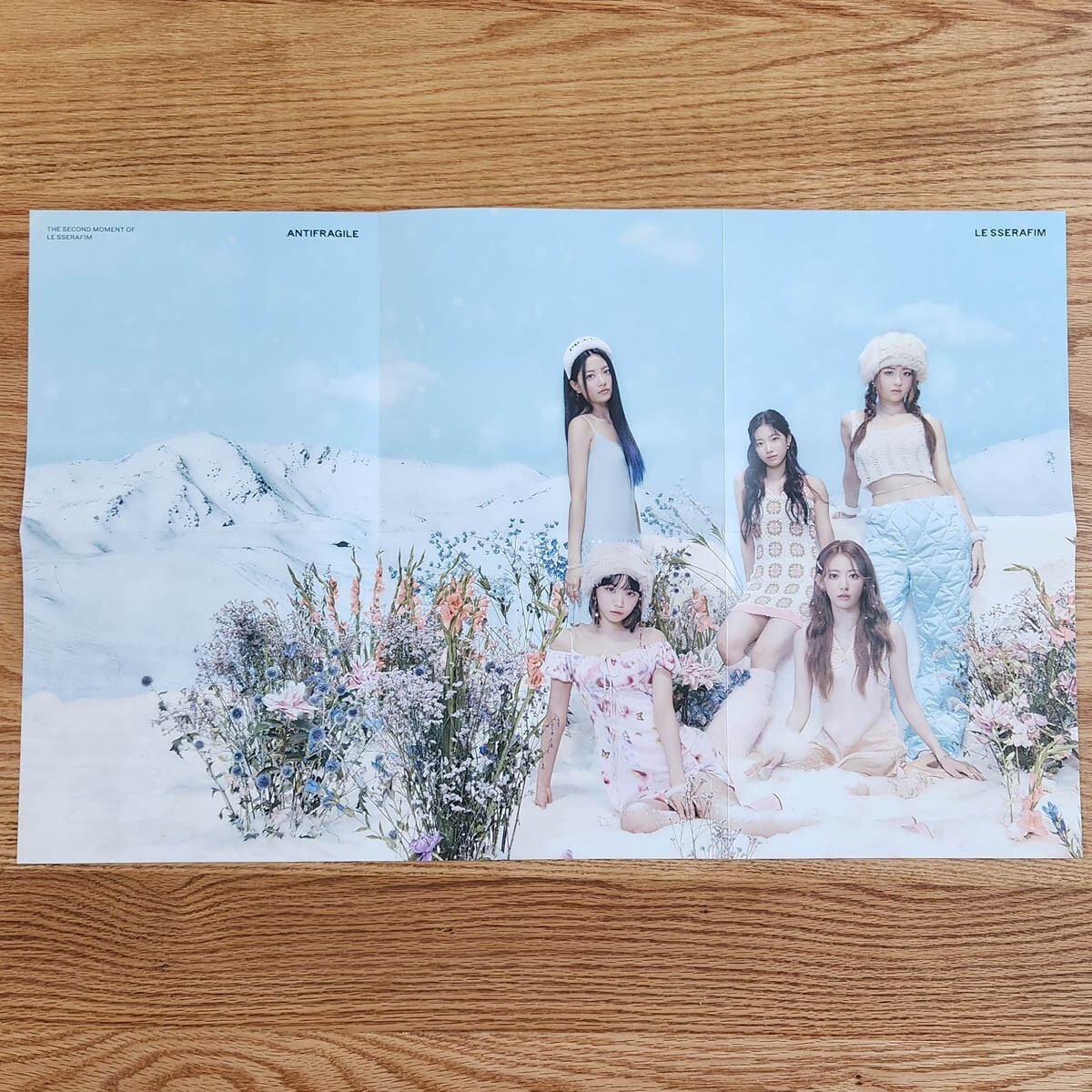 Group Official Folding Poster Le Sserafim 2nd Mini Album