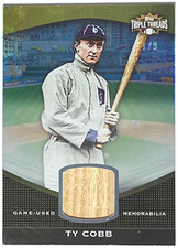 2011 Topps Triple Threads Unity Relics Gold Ty Cobb Bat Relic #TTUSR-220 1/9