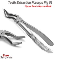 Surgical Tooth Extraction Forceps Fig.51 for Upper Roots Removal Premolars Tools