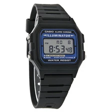 Casio F105W-1A,  7 Year Battery Illuminator Resin Watch, Alarm, Chronograph, NEW