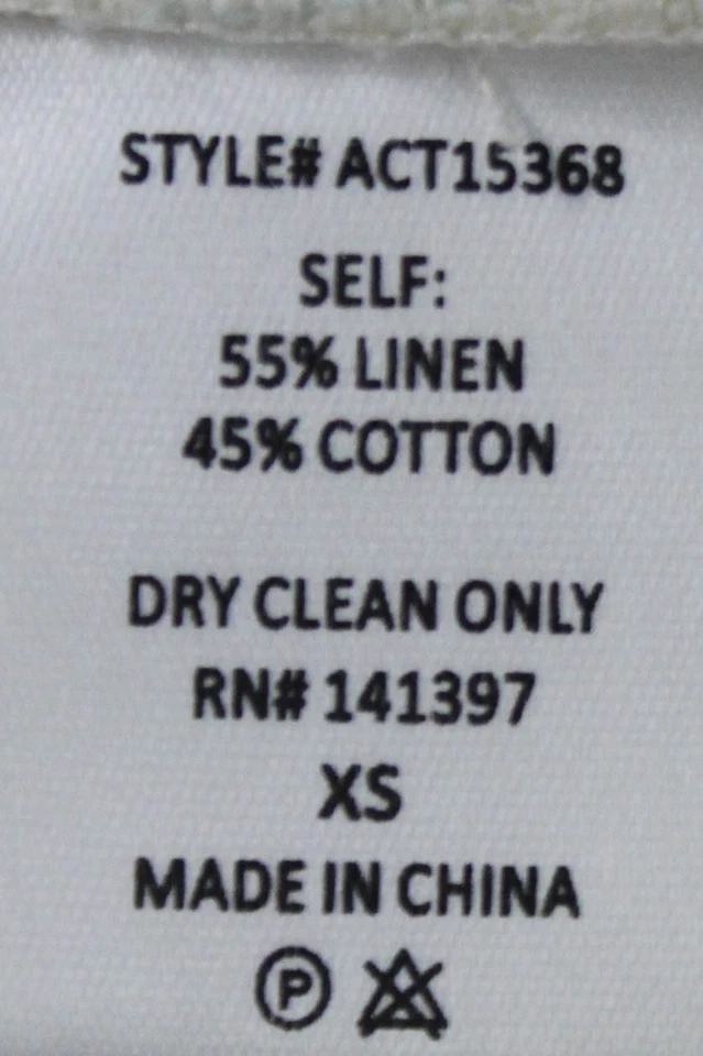 ASTR Womens Cotton Square Neck Spaghetti Strap Fit Stripe Tank Top White Size XS - Image 4 of 4