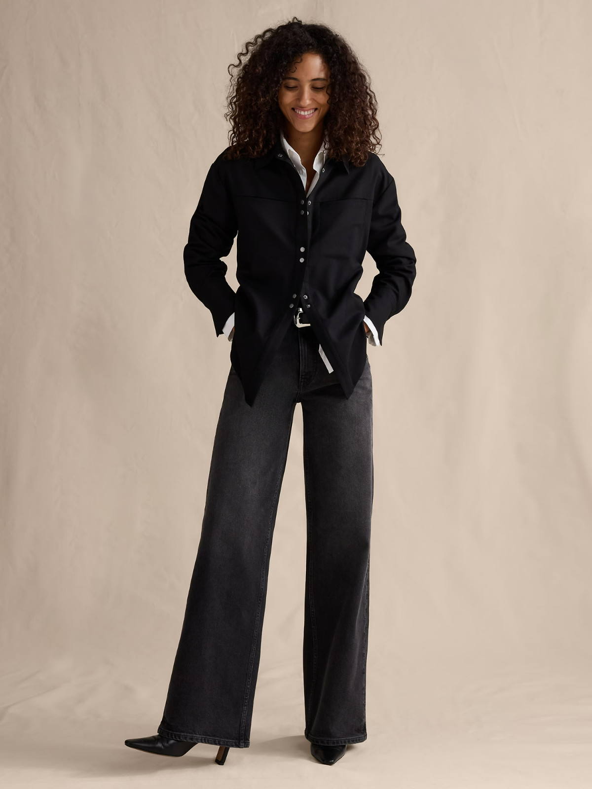 Bananarepublic - The Icon Classic Wide-Leg Jean - Sale Off