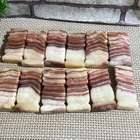 1000g Natural polished striped pork stone mineral specimen  7pcs-9pcs