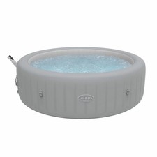 Lay-Z-Spa Grenada 190 AirJet 8 Person Inflatable Spa in Grey