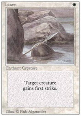 Damaged, English MTG Regular Lance 3rd Edition Magic the Gathering | eBay