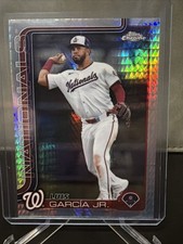 2025 Topps Chrome Luis Garcia Jr. #269 Prism Refractor Washington Nationals