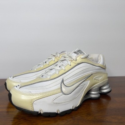 2009 Nike Shox M1 SL White Metallic Silver Women's Size 6.5
