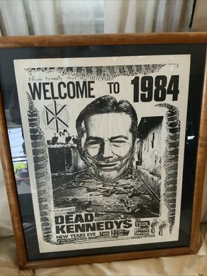 Vintage 1984 Dead Kennedys & Butthole Surfers Punk Flyer Poster