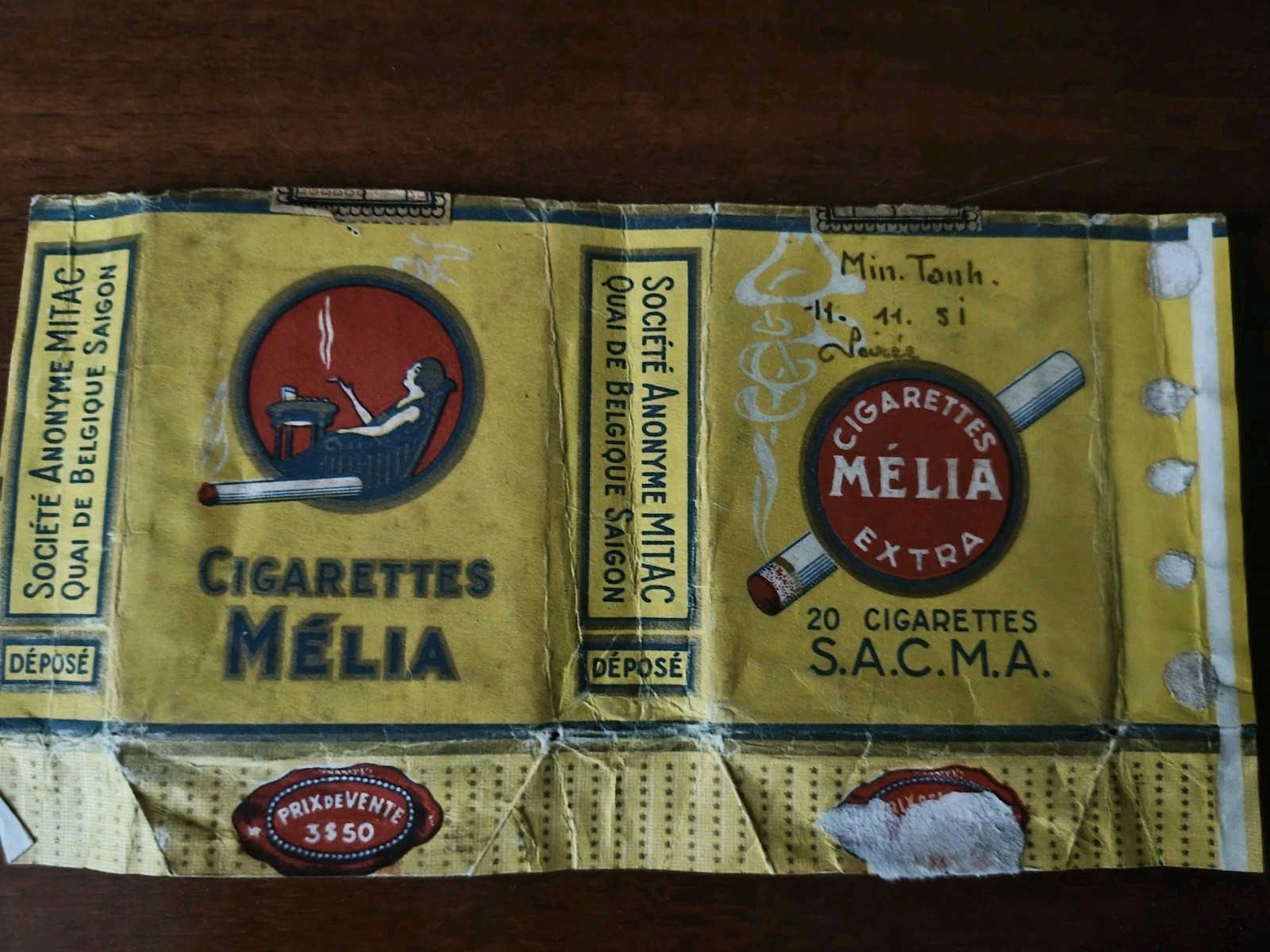MELIA - Confezione vuota di sigarette morbide