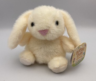 WHITE BUNNY PLUSH Butter Babies by Roseart 4.5'' Buttercup Super Soft plushie NEW