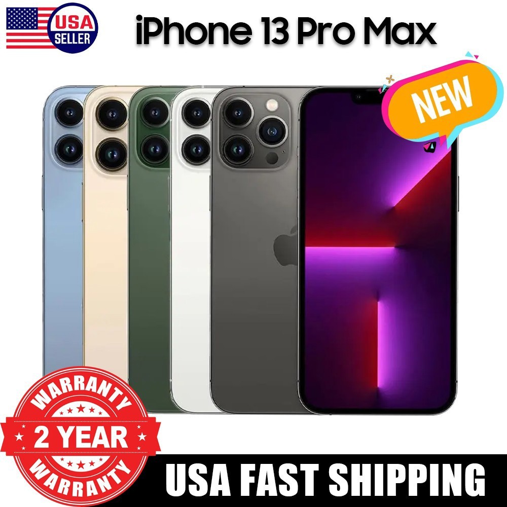 NEW SEALED APPLE IPHONE 13 PRO MAX 128~512G GSM+CDMA FACTORY