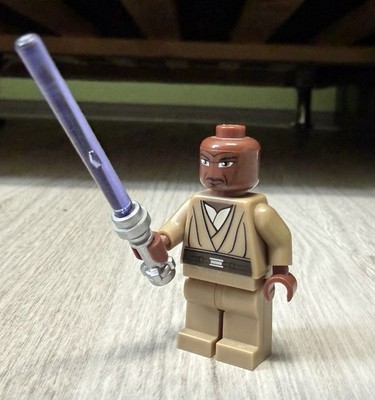 LEGO Star Wars I Mace Windu Figur I Large Eyes I Neu MIT Laserschwert