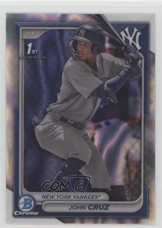 2024 Bowman Chrome Prospects Lava Refractor /399 John Cruz #BCP-77 1j7q
