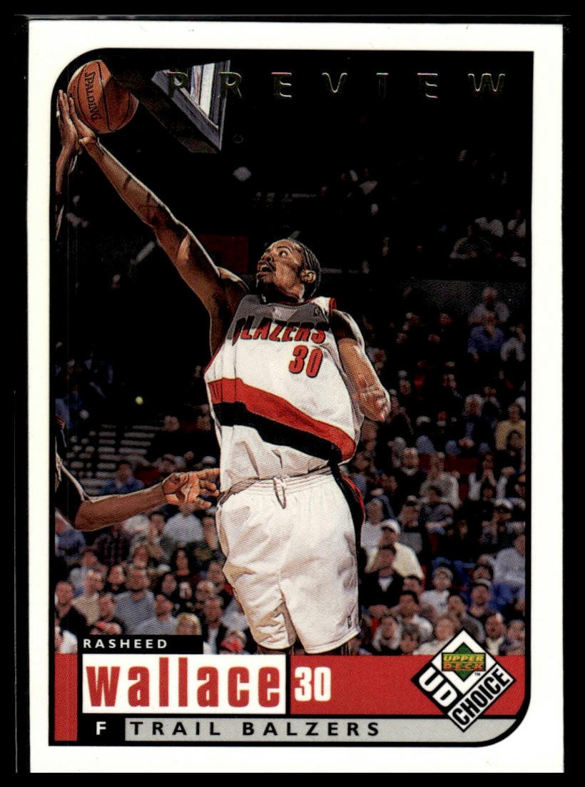 1998-99 UD Choice Preview #118 Rasheed Wallace