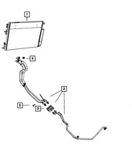 Genuine Mopar Oil Cooler Tube Connector 68034...