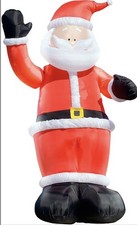 Winkender Leucht-Weihnachtsmann, aufblasbar, 270 cm, mit Gebläse