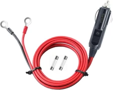 Cigarette Lighter Male Plug Adapter Inverter Cable Power Supply Cord 12V/24V 3FT