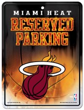 Miami Heat Sign Metal Parking