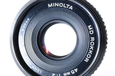 NEAR MINT] Minolta MD Rokkor 45mm F2 MF Pancake Lens For MD Mount