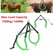 Heavy-Duty Cattle Lifter Steel Cow Lift w/ Adjustable Pitch Stand Up Assist Tool