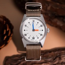 7120 Hand-Wind Mechanical Watch Men 36mm Retro Business Timepiece Classic       