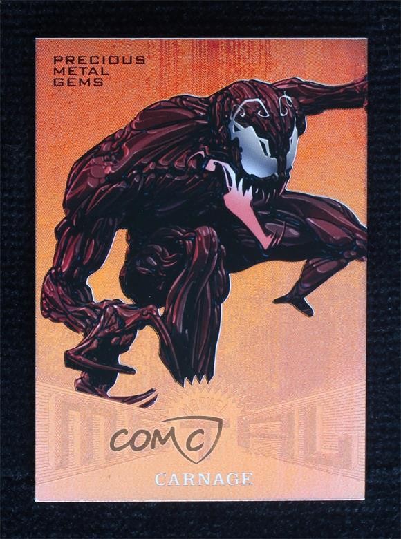 2017 Fleer Ultra Marvel Spider-Man Metal PMG Bronze 32/199 Carnage #MM14 1xs