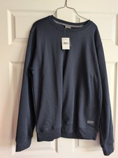 Eddie Bauer Mens Lounge Long Sleeve Soft Fashion Pullover Hoodie Atlantic Blue L