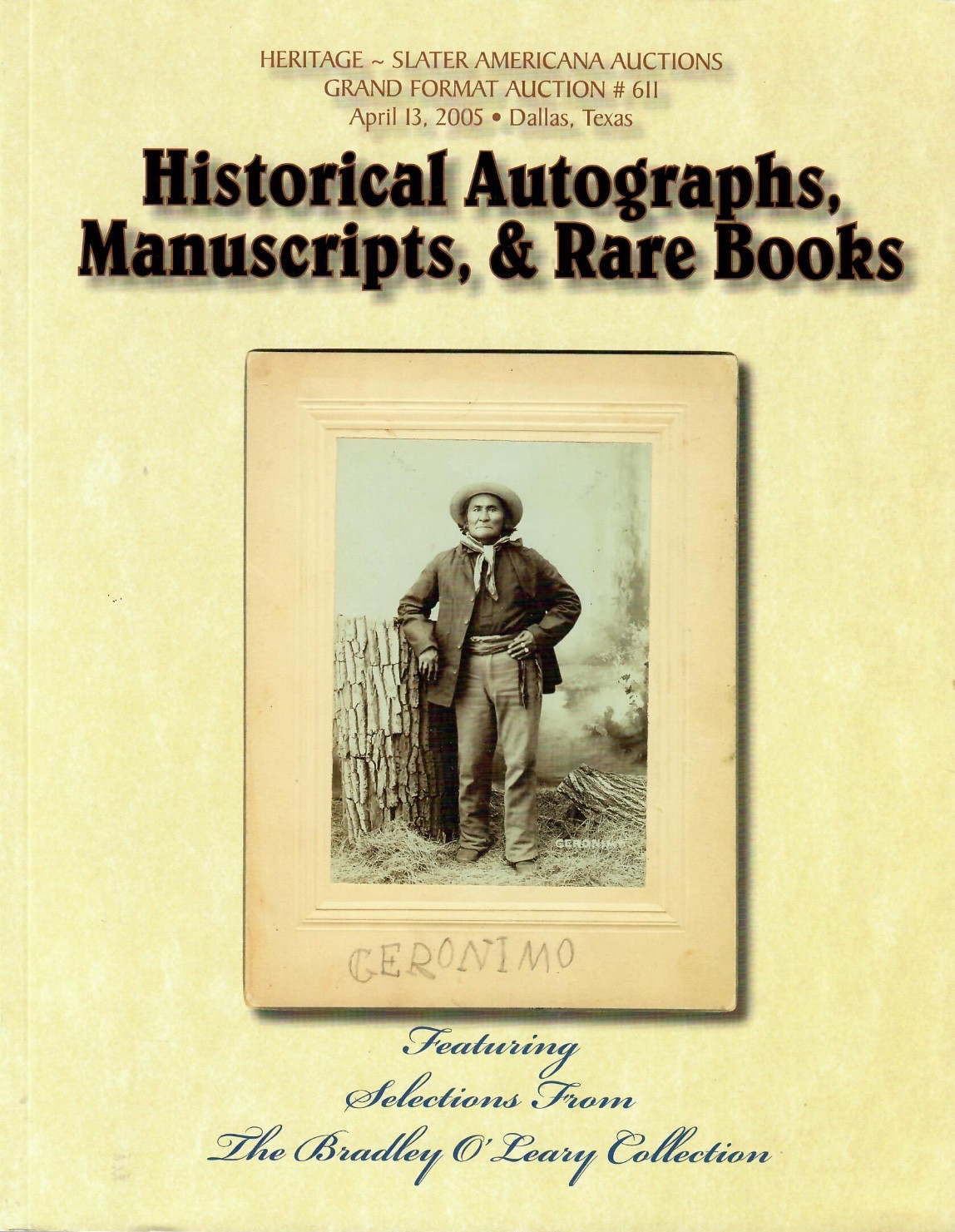 Heritage Slater Americana Auction Catalog Grand Format #611 April 13 2005