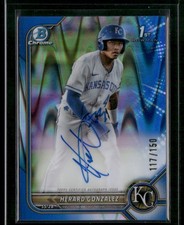 2022 Bowman Chrome Herard Gonzalez #CPA-HG Auto Blue RayWave #/150
