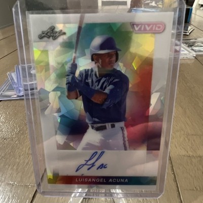 Leaf 2023 Vivid Luisangel Acuna Auto Serial #BA-LA1 3/5 Dazzling Performers