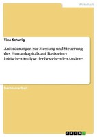 Tina Schurig | Anforderungen Zur Messung Und Steuerung Des Humankapitals Auf...