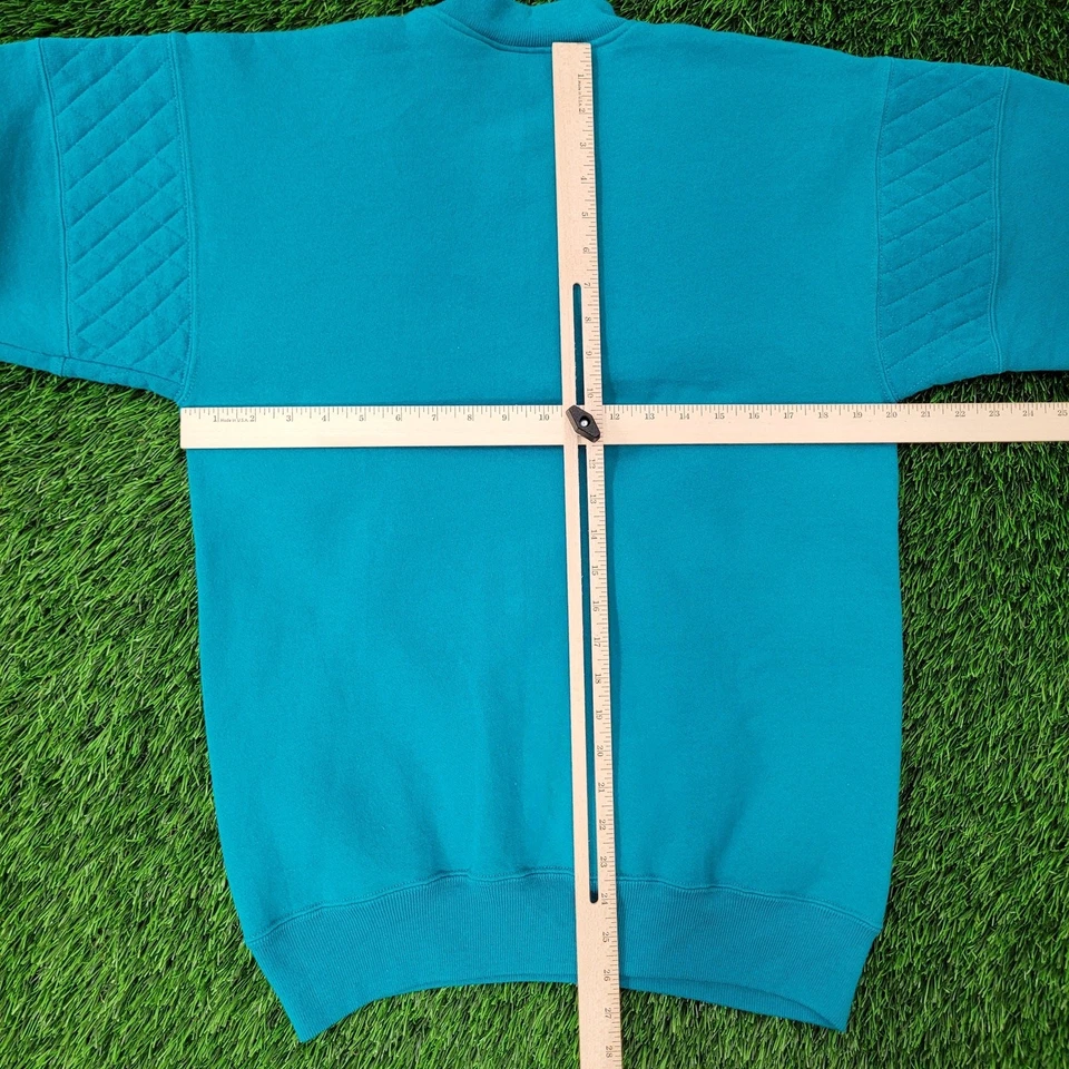 Sudadera Vintage Años 90 MOD LEE Mujer Grande 20x26 Azul Henley Foto 4 de 4