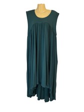 FP Beach Madelyn Midi Dress Beach Flowy Bohemian Mediterranean Teal Med