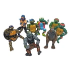 Teenage Mutant Ninja Turtles Vintage Action Figure Soft Head 1980's VTG Lot Of 8
