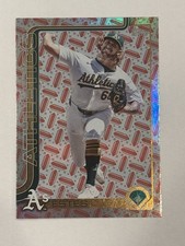 2025 Topps Series 2 Card 445 Joey Estes Hotdog Foil Oakland Athletics /99.