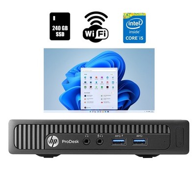 HP ProDesk 600 G1 Micro Computer Core i5 16GB Ram 240GB SSD Wi-Fi Windows 11 Pro