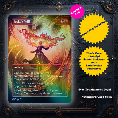 Jeska's Will - Foil Custom Art Playtest card for MTG - X-Men EDH