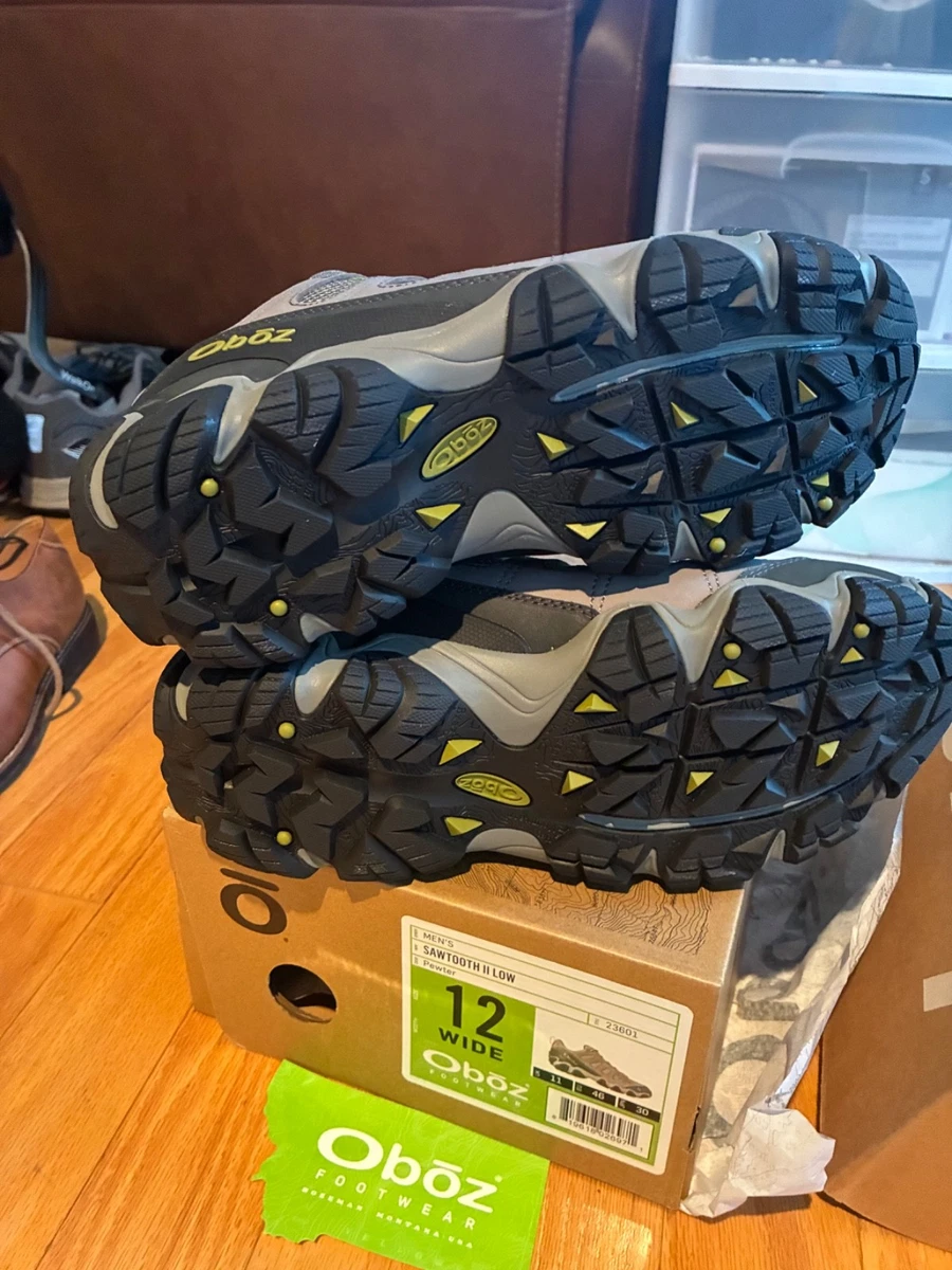 3 pr mens athletic shoes size 12 and 12.5 brand new Hoka Arahi and Oboz hiking