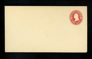 US Postal Stationery U411e Mint Envelope 2c George Washington Die 6 Wove 1907