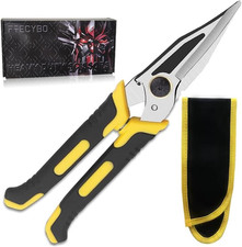 9-Inch Heavy Duty Scissors, Multifunction Shears for Cutting Cable Wires, Cardbo