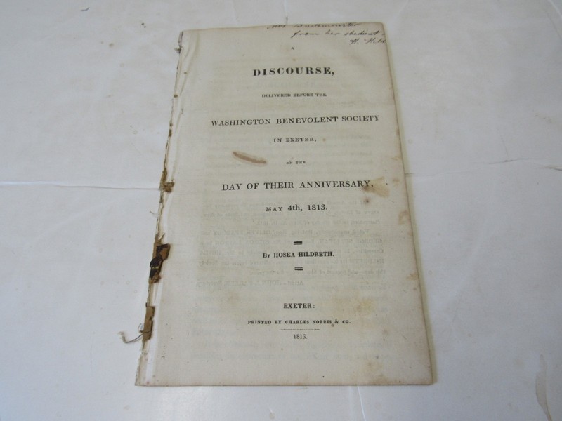 Washington Benevolent Society, In Exeter, on the Day Anniversary, May 4, 1813